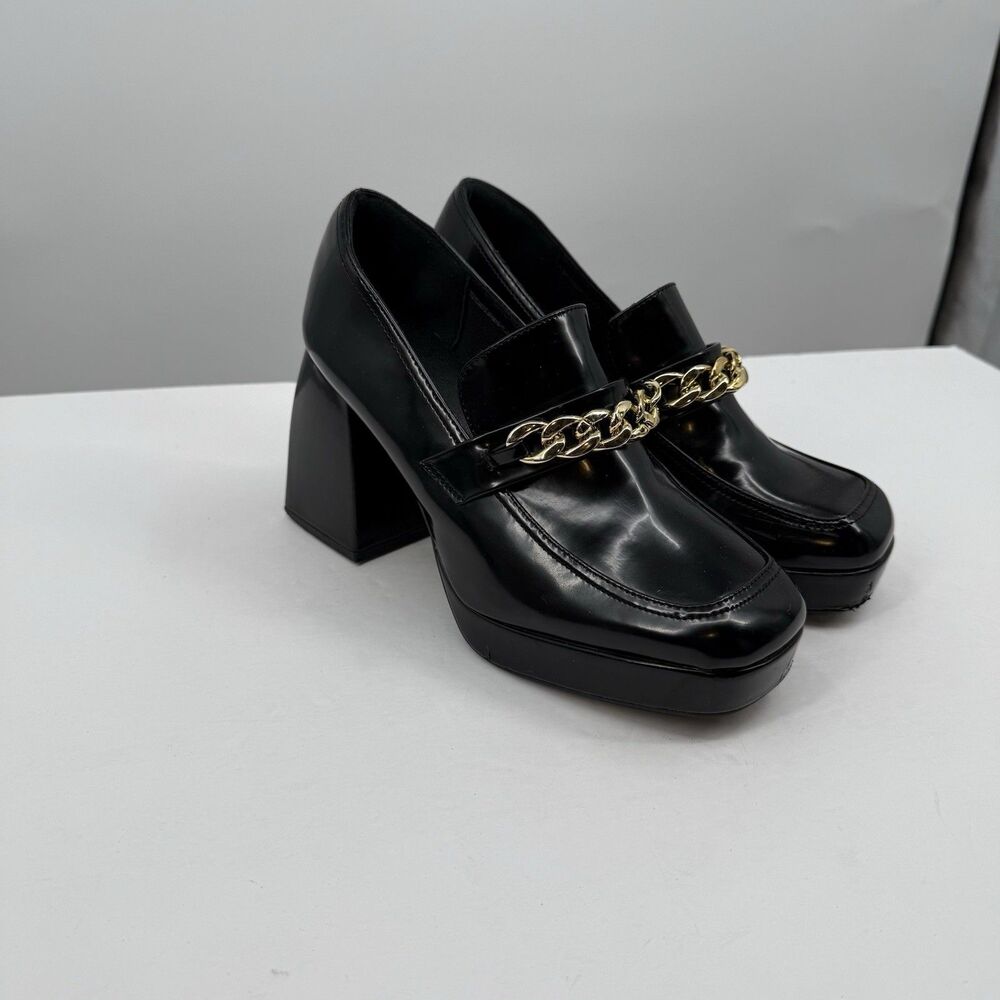 Dream Pairs Black Platform Loafers US 8.5 Chunky  Academia Y2K Style Gothic - Picture 15 of 15